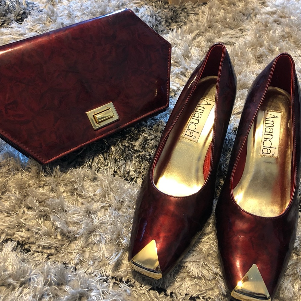 Deep Red / Burgundy  “Church Lady” Set